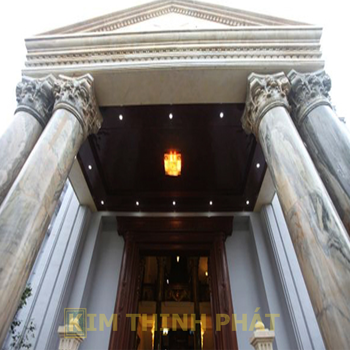 Mẫu cột tròn đá marble