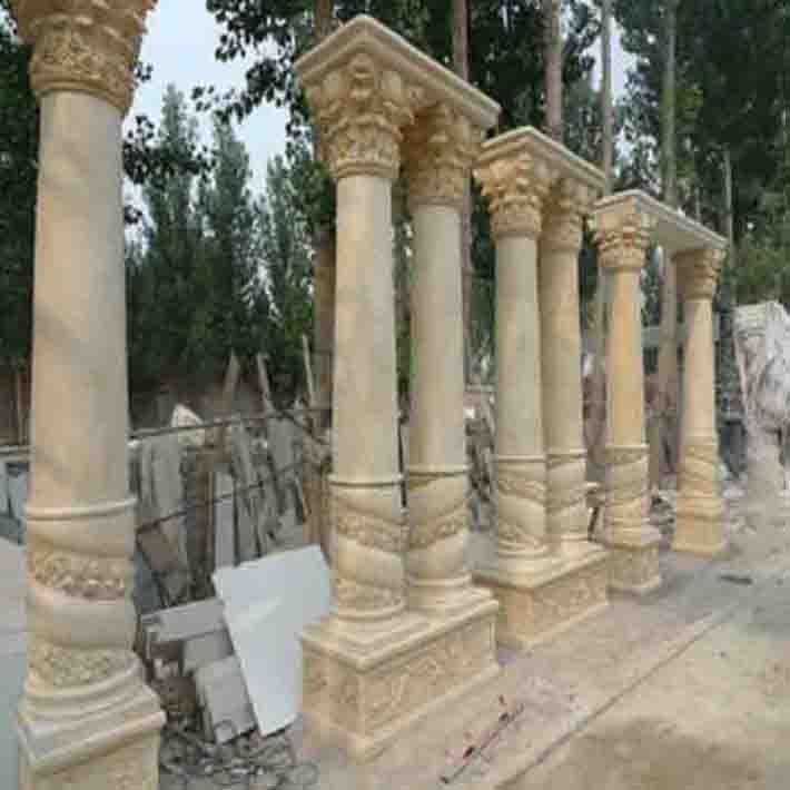 Mẫu cột tròn đá marble