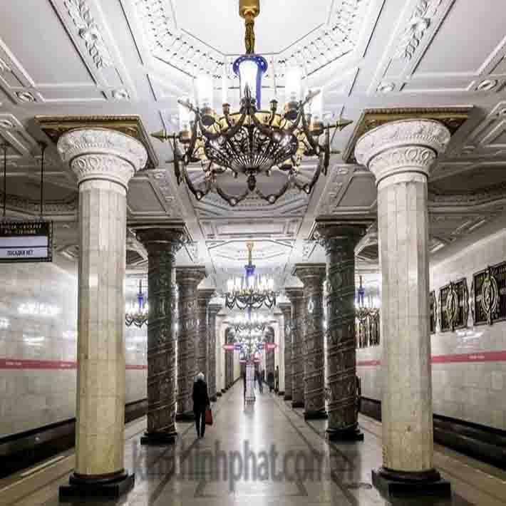 Mẫu cột tròn đá marble