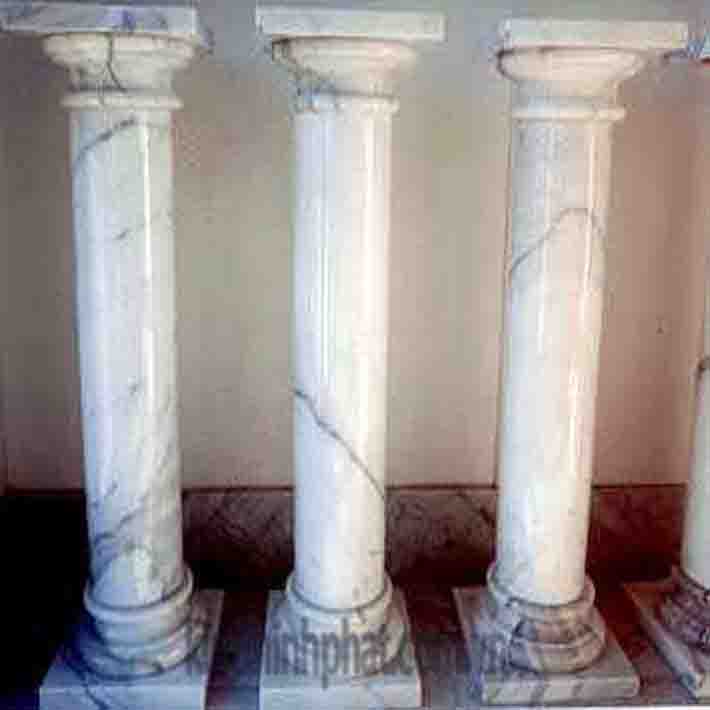 Mẫu cột tròn đá marble