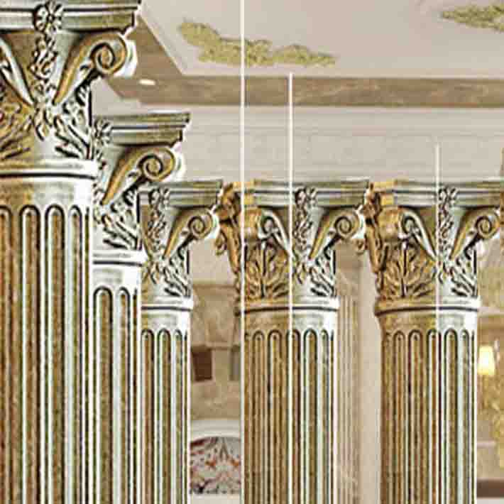Mẫu cột tròn đá marble