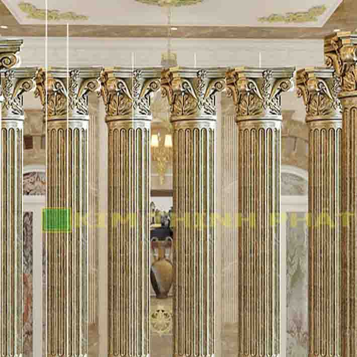 Mẫu cột tròn đá marble