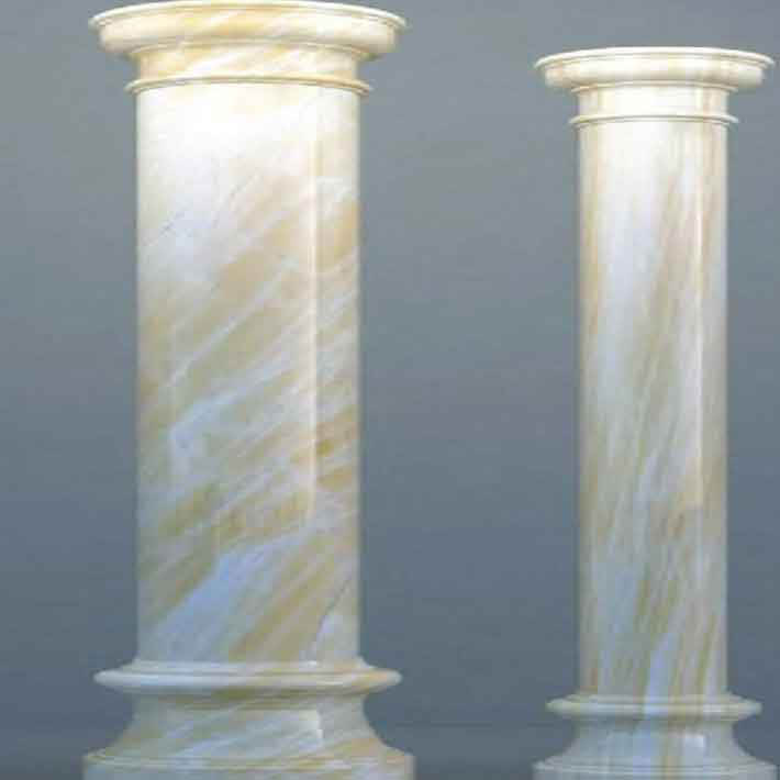 Mẫu cột tròn đá marble