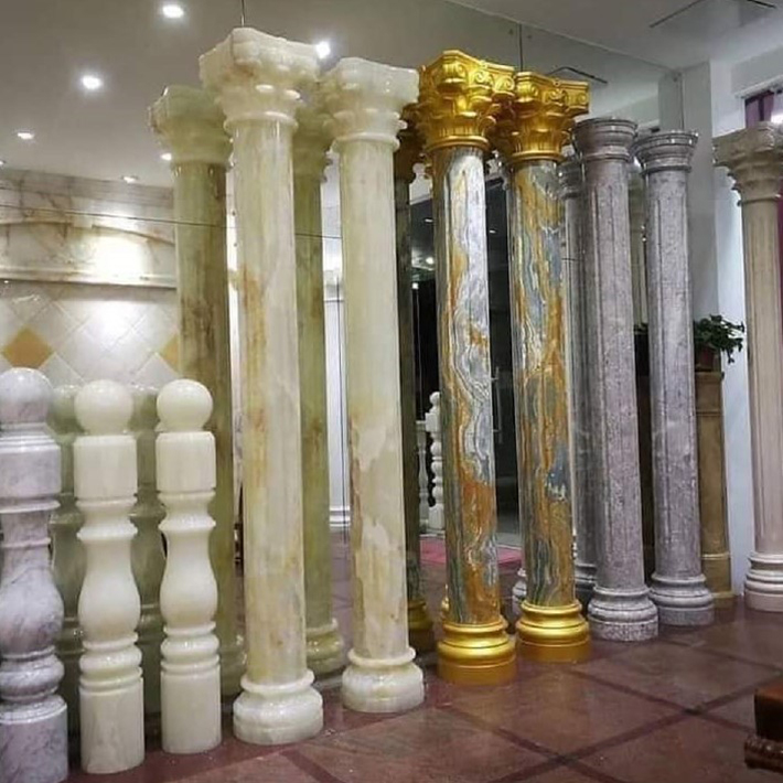 Đá hoa cương ốp cột tròn