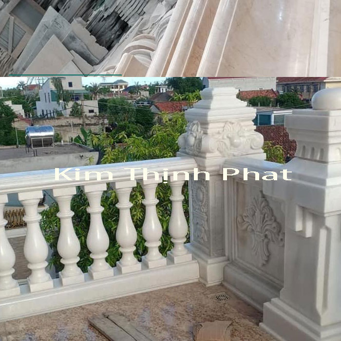 lan can đá hoa cương