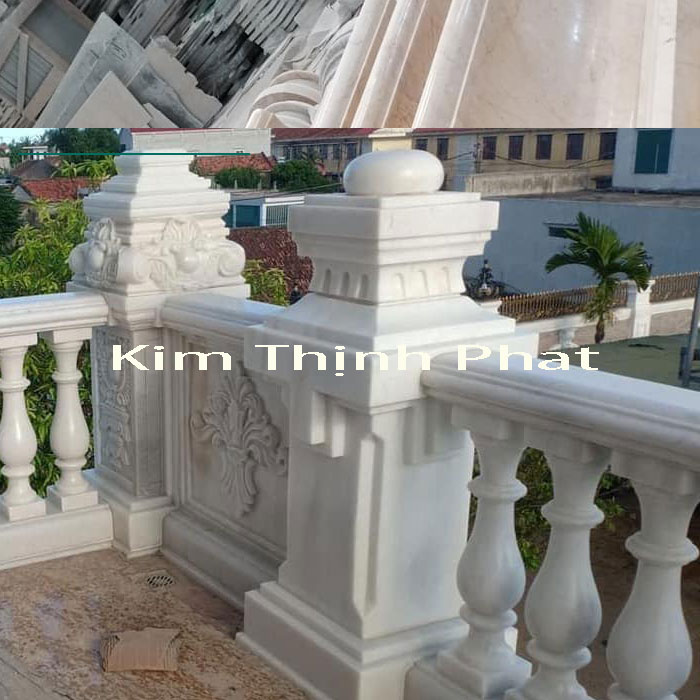 lan can đá hoa cương