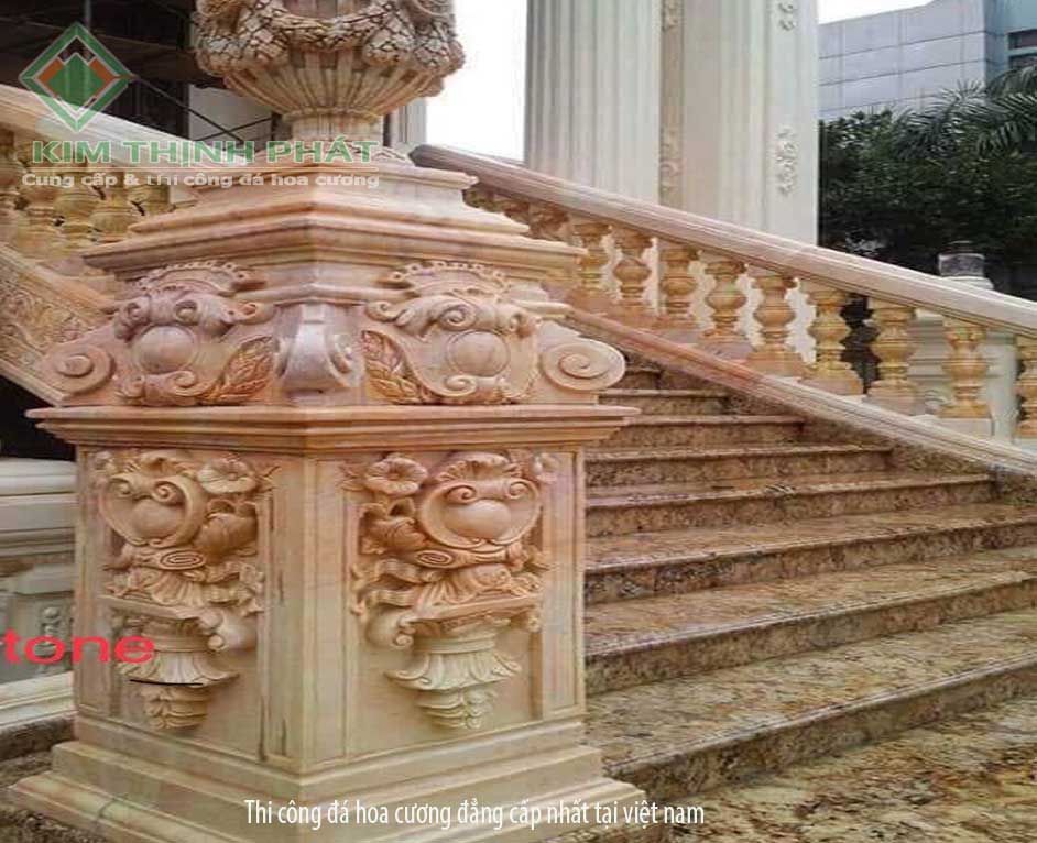 lan can đá hoa cương