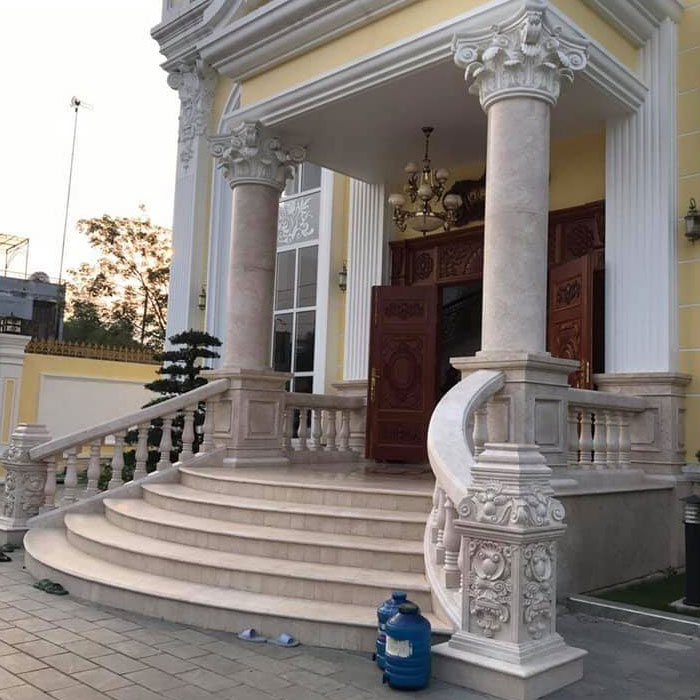 lan can đá hoa cương