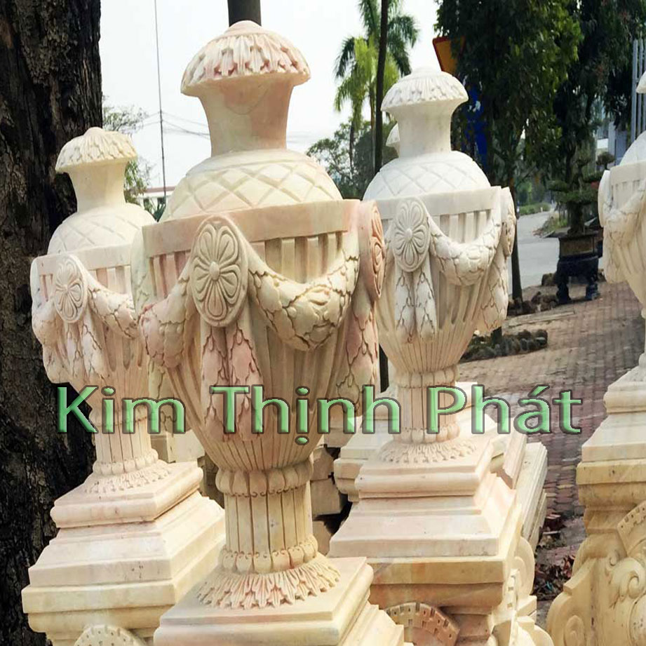 lan can đá hoa cương