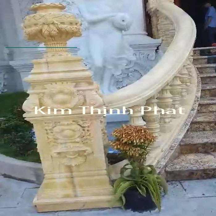 lan can đá hoa cương