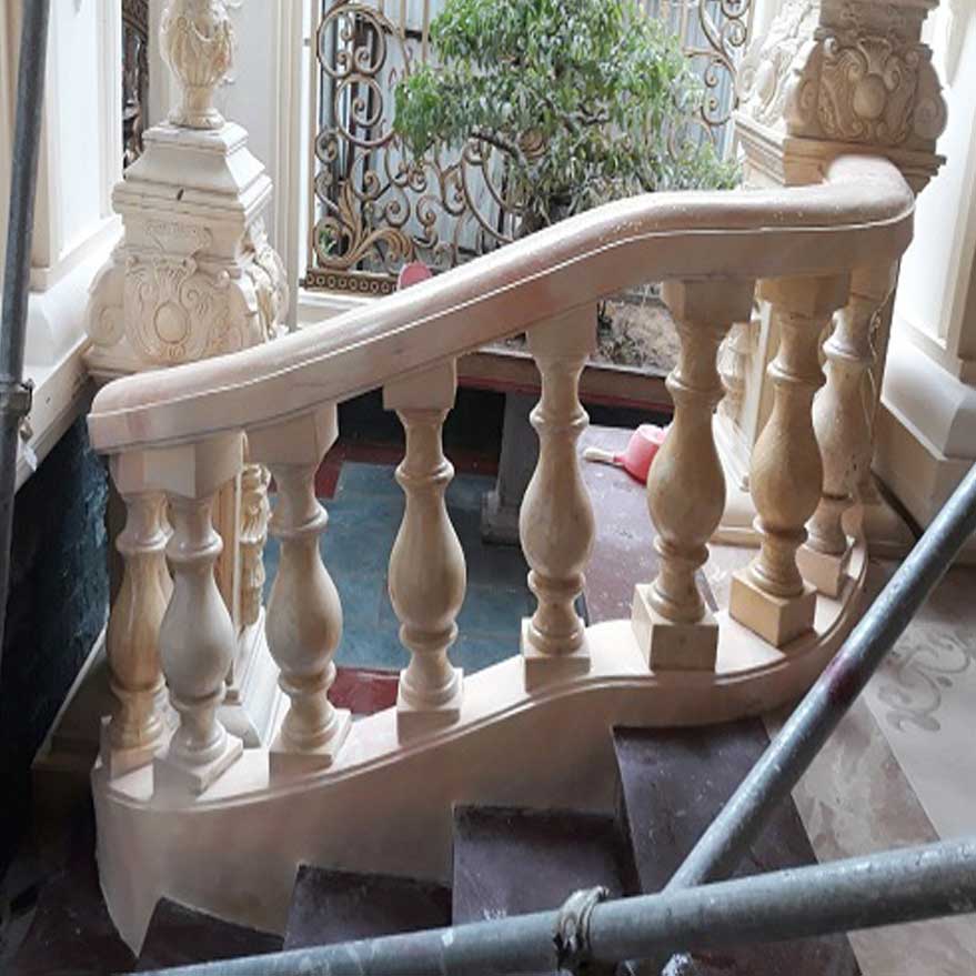 lan can đá hoa cương