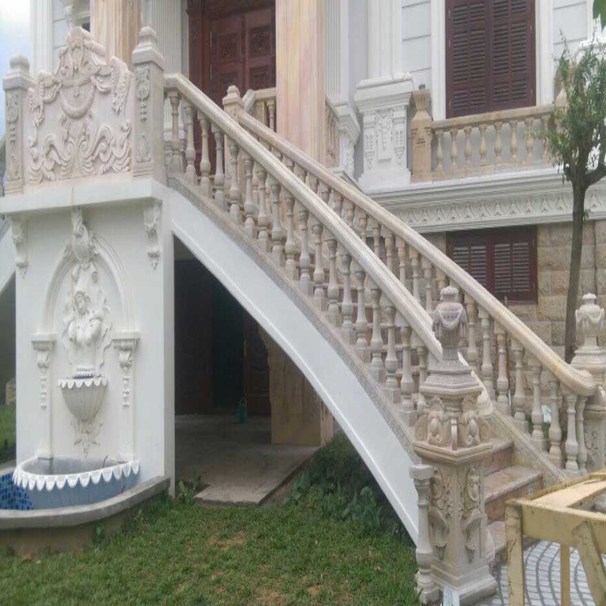 lan can đá hoa cương