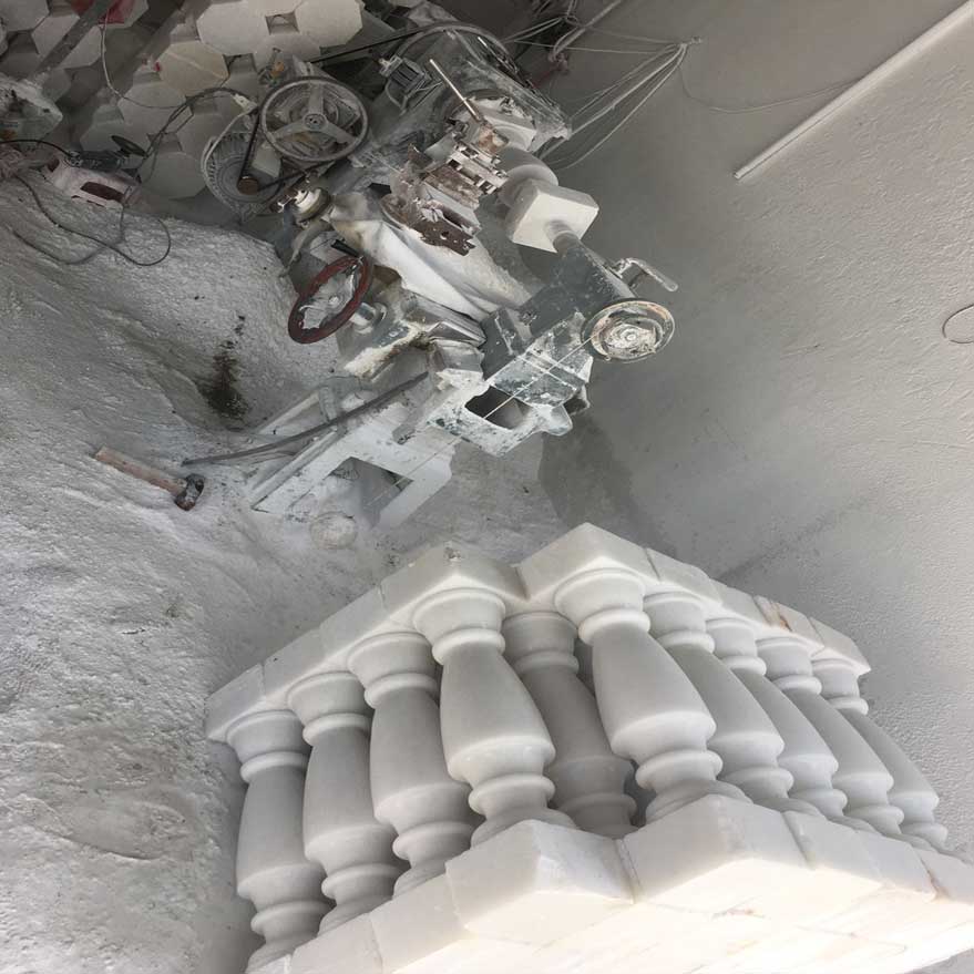 lan can đá hoa cương
