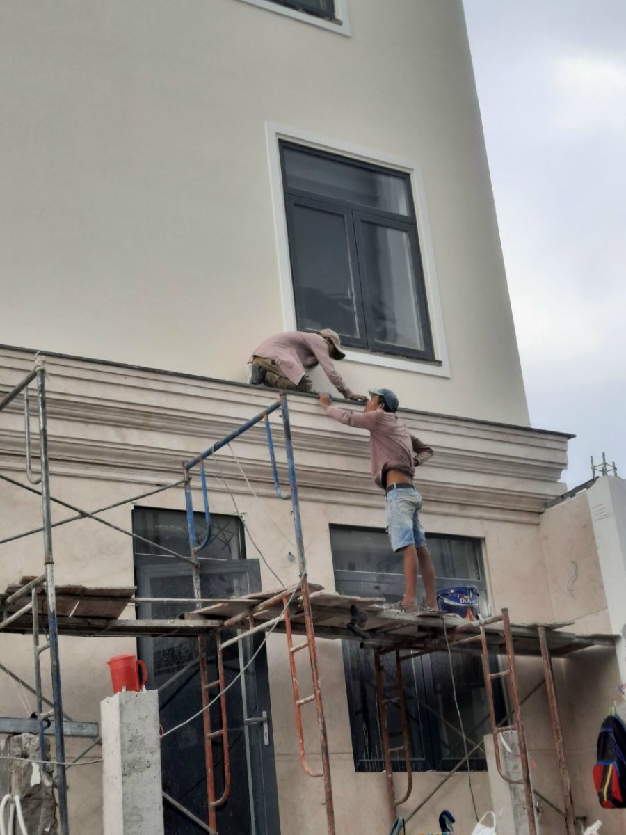 Mặt tiền đá hoa cương