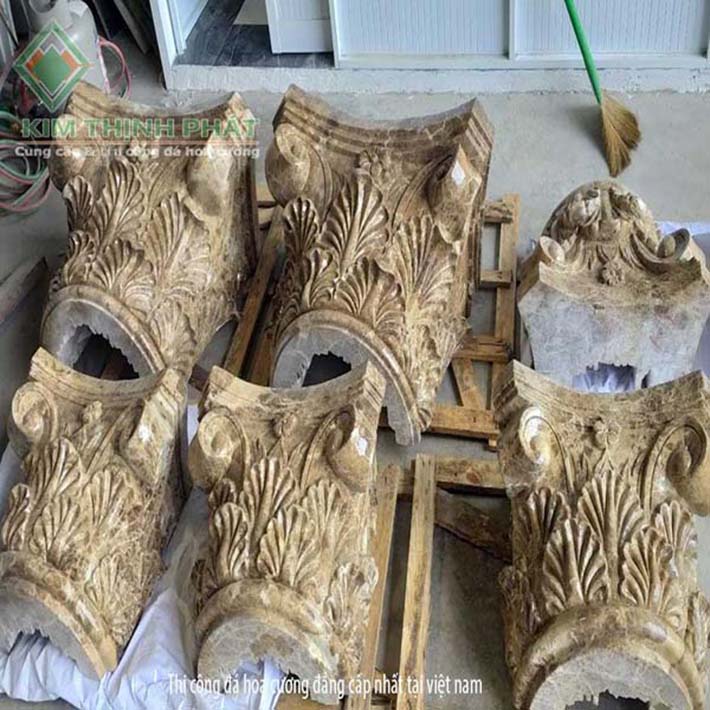 mẫu cột tròn đá hoa cương đẹp
