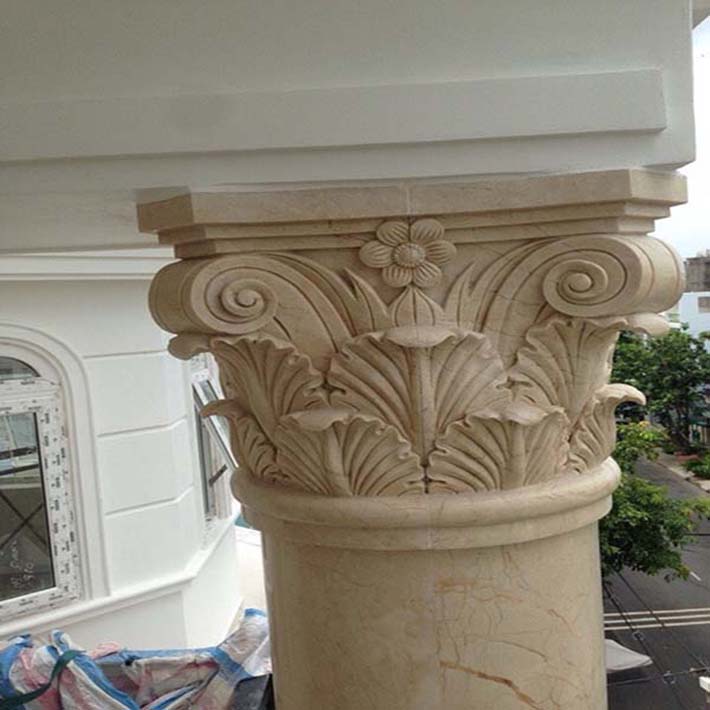 mẫu cột tròn đá hoa cương đẹp
