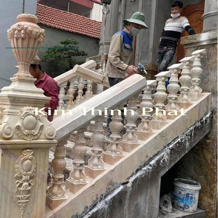Mẫu lan can đá hoa cương granite